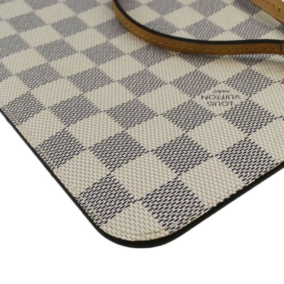 Louis Vuitton  Wristlet Pochette Damier Azur Pouch White - Picture 6 of 8